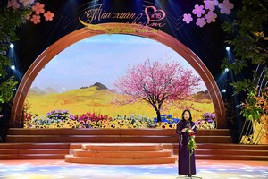 Phó Chủ tịch nước, Chủ tịch Hội đồng Bảo trợ Quỹ Bảo trợ trẻ em Việt Nam Võ Thị Ánh Xuân phát biểu tại chương trình “Mùa xuân cho em” lần thứ 16.