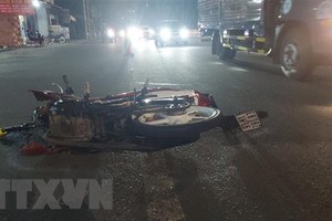 Hiện trường vụ tai nạn. (Ảnh: Đậu Tất Thành/TTXVN)