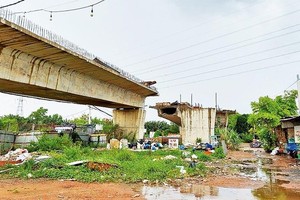 Dự án cầu Nam Lý, Thành phố Thủ Đức, nằm trong top những dự án giải ngân thấp nhất TP.HCM năm 2022 do vướng giải phóng mặt bằng.