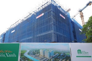 Dự án Melody Residences Linh Đàm của Tập đoàn Hưng Thịnh đang được xây dựng.