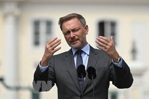 Bộ Tài chính Đức Christian Lindner. (Ảnh: AFP/TTXVN)