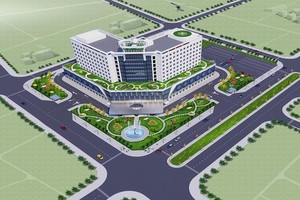 Ảnh phối cảnh Dự án Bệnh viện Sản - Nhi Phú Yên mới.