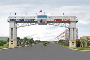 Khu công nghiệp Phúc Long, huyện Bến Lức, tỉnh Long An. Ảnh: BQL KKT Long An.