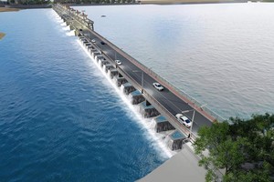 Bình Định yêu cầu tạm dừng khai thác cát tại thượng lưu Đập dâng Phú Phong