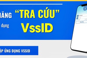 Tính năng "tra cứu" trên ứng dụng VssID