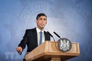 Thủ tướng Anh Rishi Sunak. (Ảnh: AFP/TTXVN)