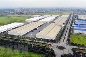 Một góc Khu công nghiệp và Đô thị VSIP Bắc Ninh. (Ảnh: Danh Lam/TTXVN)