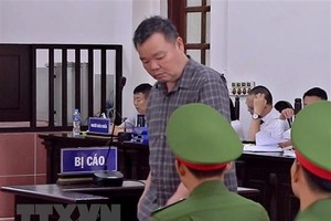 Bị cáo Nguyễn Đồng tại phiên tòa sơ thẩm. (Ảnh: Thanh Hải/TTXVN).