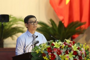 Giám đốc Sở Xây dựng TP.Đà Nẵng, ông Phùng Phú Phong thông tin về các quy hoạch phân khu đô thị.