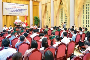 Văn phòng Chủ tịch nước họp báo công bố lệnh của Chủ tịch nước về 8 luật đã được Quốc hội thông qua tại Kỳ họp thứ năm.