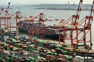 Cảng container Tokyo, Nhật Bản. (Ảnh: AFP/TTXVN)