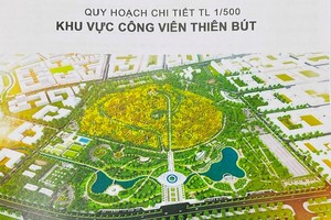 Quy hoạch chi tiết 1/500 khu vực công viên Thiên Bút.