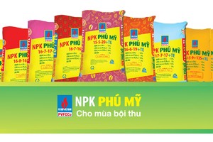 Đến nay, PVFCCo đã cho ra thị trường gần 30 công thức, sản phẩm NPK Phú Mỹ.