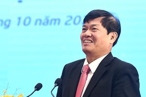 Ông Đỗ Ngọc An, Phó trưởng ban, Ban Kinh tế Trung ương phát biểu tại Hội nghị toàn quốc các hiệp hội doanh nghiệp và giới doanh nhân Việt Nam, kỷ niệm 19 năm Ngày Doanh nhân Việt Nam.