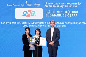 Giá trị thương hiệu FPT xấp xỉ mốc 1 tỷ USD