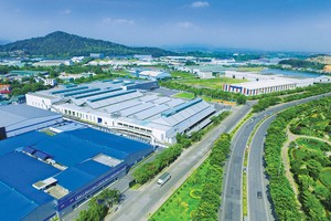 Một góc Khu công nghiệp Khai Quang, Vĩnh Yên.