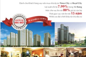 VietinBank cho khách hàng Dự án Times City và Royal City vay ưu đãi