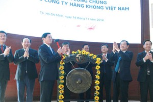 VNA đã bán hết 49 triệu cổ phần với giá trúng bình quân là 22.307 đồng/CP trong cuộc IPO vừa qua - Ảnh: Lê Toàn