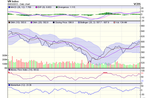 Biểu đồ kỹ thuật VN-Index. Nguồn: VCBS