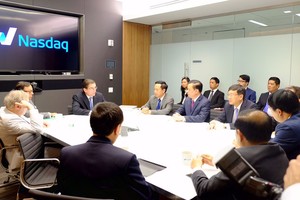 Đoàn công tác của Bộ Tài chính làm việc với Sở GDCK Nasdaq