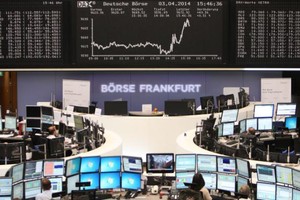 Chứng khoán châu Âu tăng lên mức cao nhất 3 tháng do kỳ vọng ECB sẽ có thêm gói QE 3 (Ảnh minh họa: AFP)