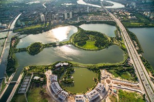 Không gian khu trung tâm thương mại Le Parc