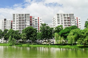 Không gian xanh mát tại Celadon City