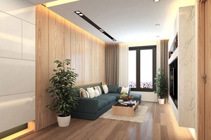 Phối cảnh căn hộ Goldmark City với thiết kế hiện đại, cao cấp