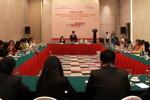 Hội nghị Tổng kết Đoàn doanh nghiệp Hà Nội tham dự Hội chợ - Bán hàng Hàng Việt Nam chất lượng cao Matsxcơva 2015