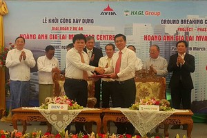 Hoàng Anh Gia Lai vừa khởi công giai đoạn 2 dự án Hoàng Anh Gia Lai Myanmar Centertại Yangon
