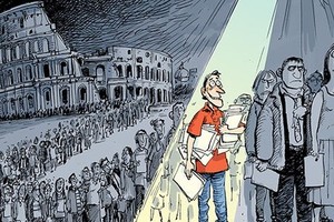 Nghề xếp hàng thuê ở Italy