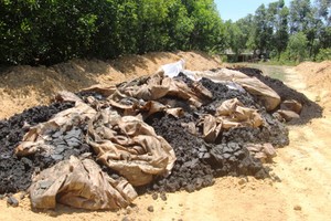 Theo một số báo phản ánh đây là khu vực phát hiện chất thải tự chôn lấp của Formosa