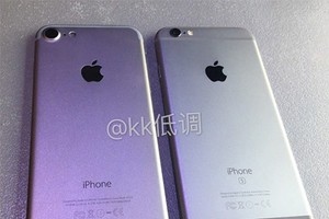  Mô hình iPhone 7 (bên trái) so sánh với iPhone 6s.