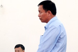 Ông Hải tại toà. Ảnh: H. H.