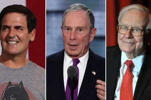Cuban,Bloomberg và Buffett (từ trái qua)đều ủng hộ bà Clinton. Ảnh: Political News Wire