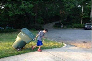 Bức ảnh của Amezquita được bố cậu đăng lên LinkedIn. Ảnh: Saul Amezquita