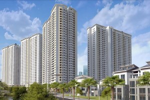 Tòa CT1 được đánh giá có địa thế đẹp nhất toàn khu