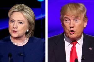 Khoảng cách giữa ông Trump và bà Clinton đang được thu hẹp.Ảnh:NYT