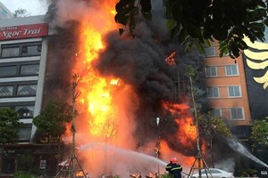 Hiện trường vụ cháy.