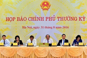 Một trong những nhiệm vụ của Văn phòng Chính phủ là chủ trì tổ chức họp báo Chính phủ theo quy định - Ảnh: VGP/Nhật Bắc