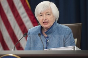 Chủ tịch Fed Janet Yellen trong cuộc họp báo tại Washington D.C., ngày 14/12. (Nguồn: AFP/TTXVN)