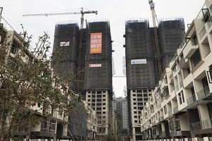 Dự án Mon City đang triển khai trồng cây xanh trên các tuyến đường nội bộ