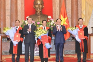 Chủ tịch nước bổ nhiệm Phó Chánh án TANDTC và Thẩm phán TANDTC