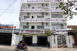 Khách sạn nơi ông Quang trình báo mất 400 triệu đồng. Ảnh:Hoàng Nam.