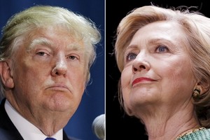 Tổng thống Mỹ Donald Trump (trái) và bà Hillary Clinton. Ảnh:Reuters.