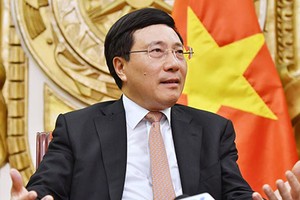 Phó thủ tướng Phạm Bình Minh. Ảnh:Giang Huy.