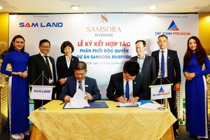 Hình ảnh tại buổi lễ ký kết hợp tác phân phối độc quyền dự án Samsora Riverside