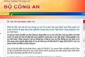 Khởi tố nguyên Chủ tịch HĐTV Tập đoàn Cao su Việt Nam