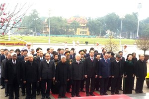 Lãnh đạo Đảng, Nhà nước viếng Chủ tịch Hồ Chí Minh
