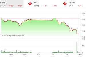 Phiên chiều 21/5: Lại ồ ạt bán tháo, thị trường lao dốc